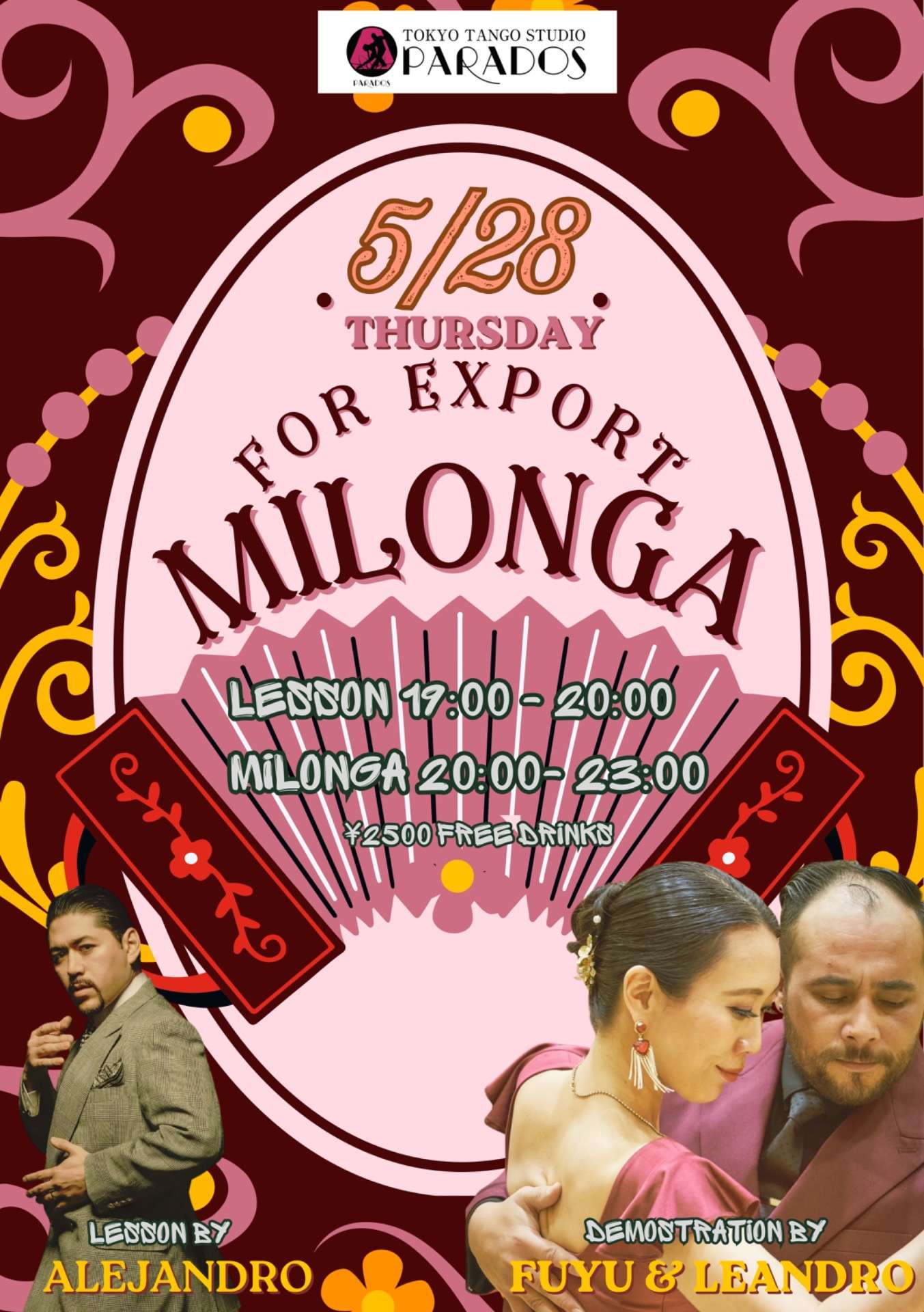 For export milonga 5/28