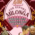 For export milonga 5/28